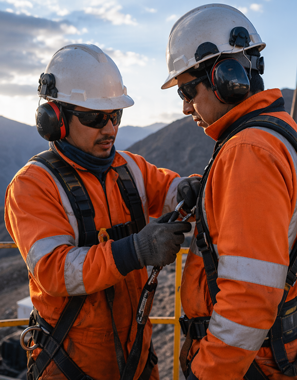 Profesional G&G en operación de campo